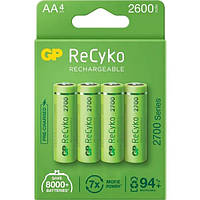 Аккумулятор GP ReCyko+ 2700 Series 2600 mAh AA 4шт