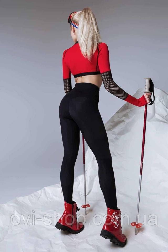 утеплені чорні лосини