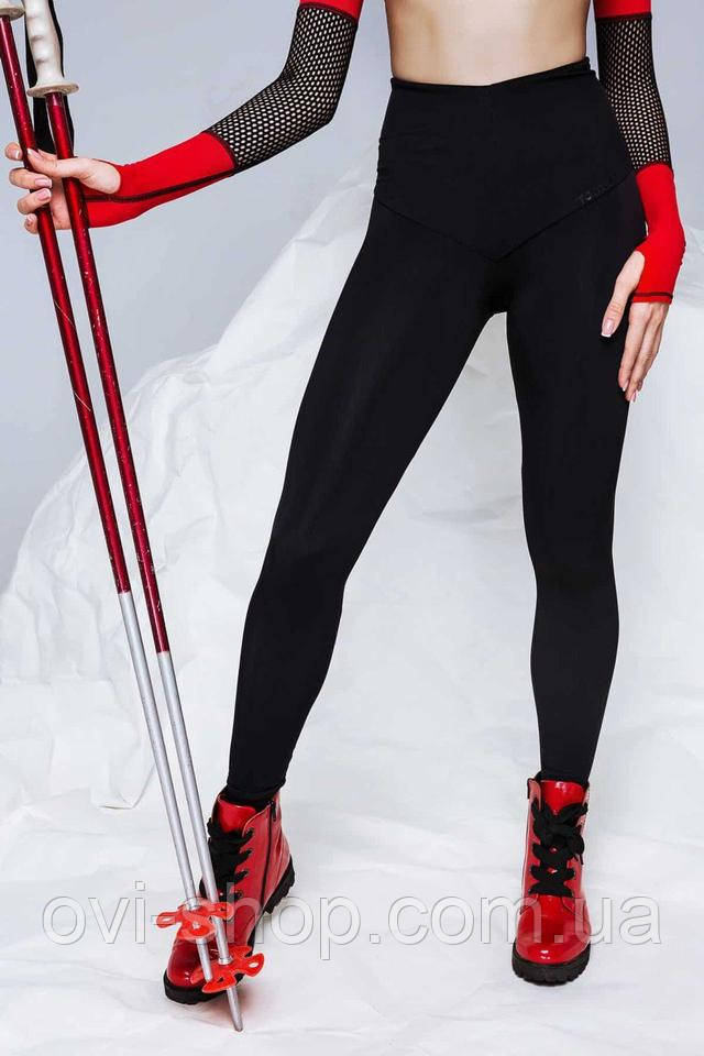 чорні утеплені лосини