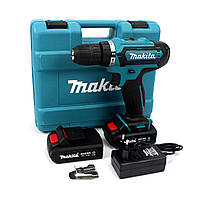 Аккумуляторный шуруповерт Makita 550DWE 24v 5A/h Li-Ion с набором инструментов в кейсе Макита