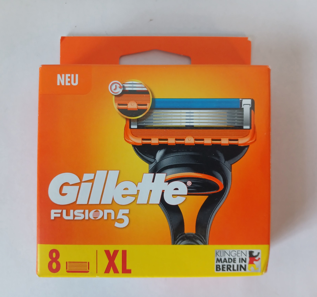 Кассеты мужские для бритья Gillette Fusion 5 - 8 шт. Новый диз. ( Жиллетт Фюжин 5 оригинал )