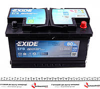 Акумуляторна батарея 80Ah/720A (315x175x190/+R/B13) (Start-Stop EFB) EXIDE EL800 UA61