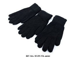 Чоловічі одинарні рукавички чорнi 841 вир-во Китай.
