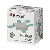 Скобы канцелярские Rexel №66/8, уп/5000 шт.