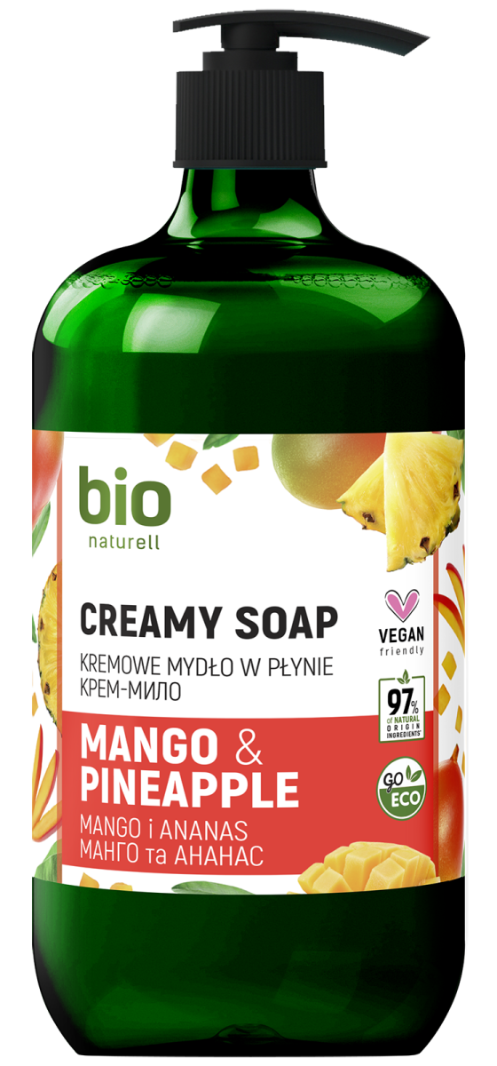 Крем-мило з дозатором Манго/ананас, 946 мл, Bio Naturell, Арт.48237