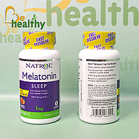 Мелатонин быстрорастворимый, Natrol, клубника, 1 мг, 90 таблеток