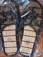 Тапочки женские сетчатые с соломенной стелькой " Зульфия ". 40, чёрный