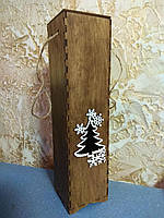 Декоративная деревянная подарочная коробка для вина
