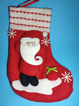 Новорічний мішок для подарунків середній, фото 2