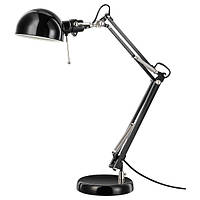 Настольная лампа IKEA FORSA рабочая черная 001.467.76