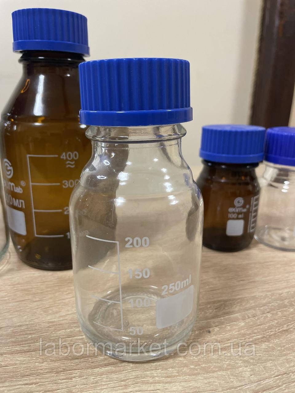 Бутель 250мл світло.скло,гвинт.кришка, ТС, фото 1