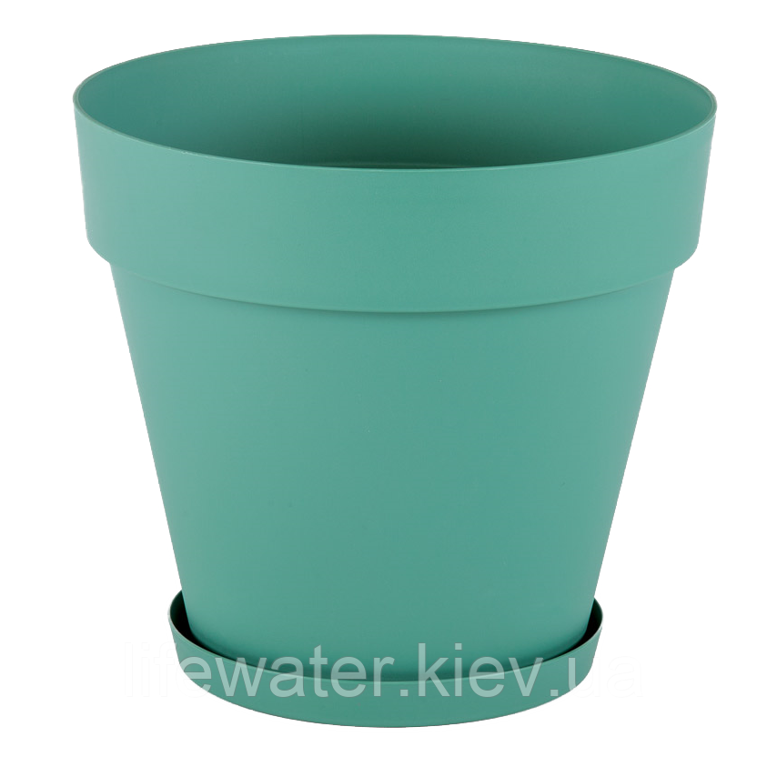 Горщик для квітів Yali 3 л зелений, фото 1