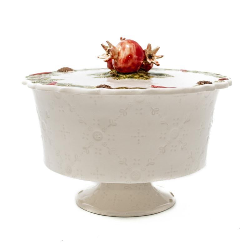 Цукерниця новорічна з кришкою та декором "Різдвяна гірлянда" Bordallo, фото 1