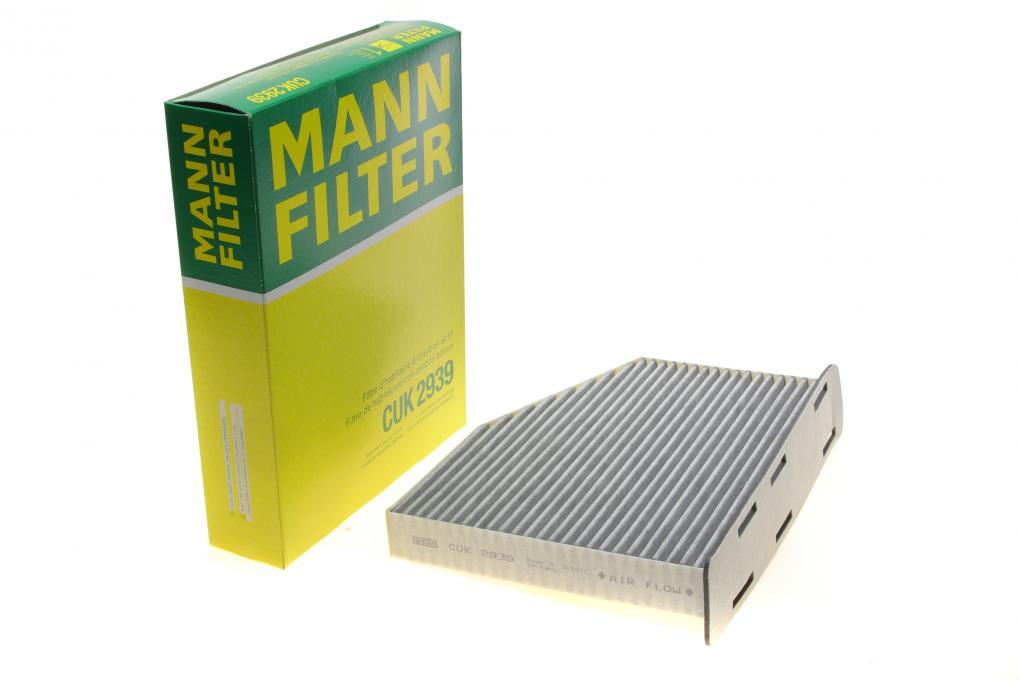 Фільтр салону VW Caddy 1.9TDI 03- (вугільний) MANN-FILTER CUK 2939 UA61, фото 1