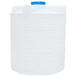 Ємність 5000 л вертикальна ПБ біла