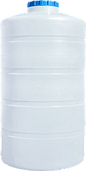 Ємність 1250 л вертикальна ПБ біла