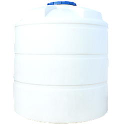 Ємність 10000 л вертикальна ПБ біла