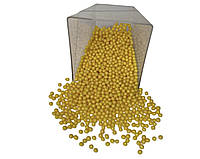 Кондитерська посипка глазурований ПОВІТРЯНИЙ РИС 3 мм Жовтий(50 грам)