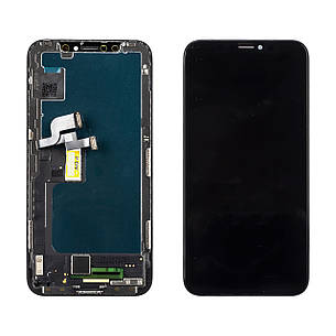 Дисплей APPLE iPhone X (IPS) (IN CELL) (JK) з чорним тачскріном, фото 1