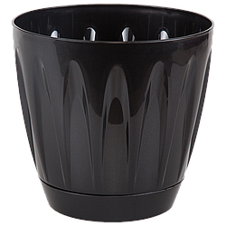 Горщик для квітів Daisy 6 л чорний