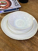 Тарелка на стол праздничная керамикческая "Кения" (круглая) | 27,5x3см