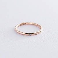 Кольцо с бриллиантом в стиле минимализм обрб0004 18.5