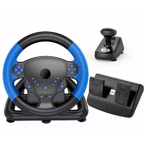 Руль игровой с педалями и коробкой передач 4в1 Wireless Multi-Function ...