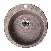 Гранітна мийка Galaţi Eva Maro (801) кругла коричнева 470