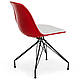 Стілець Tilia Eos-X ніжки металеві фарбовані червоний - біла слонова кістка, фото 6