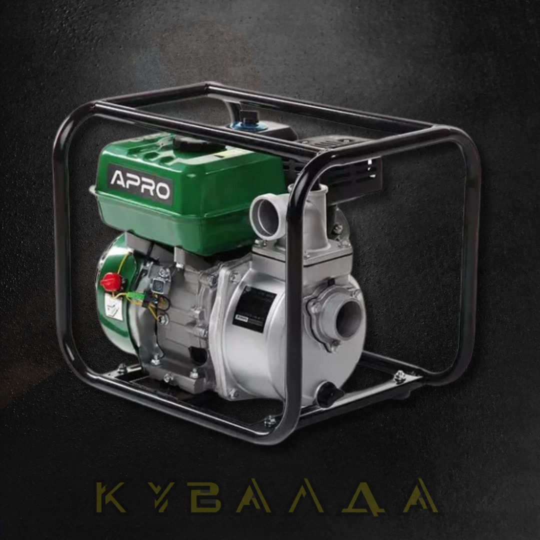 APRO Мотопомпа бензинова 4-х тактн. WP-30 6.5 л.с. 30 м3/год 27 м