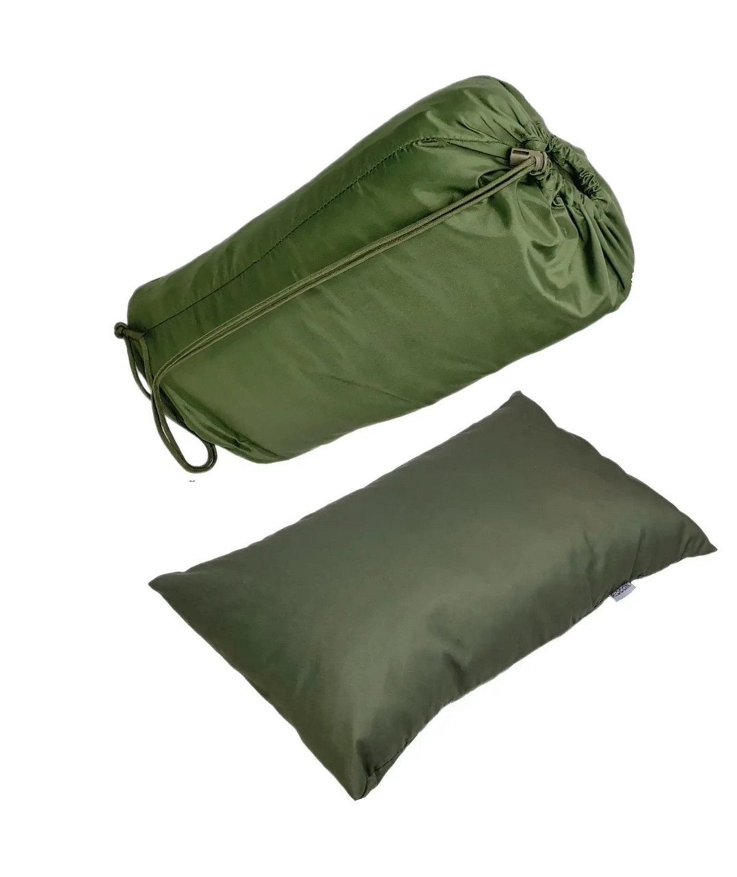 Армійська подушка з чохлом (олива бавовна+поліестер)
