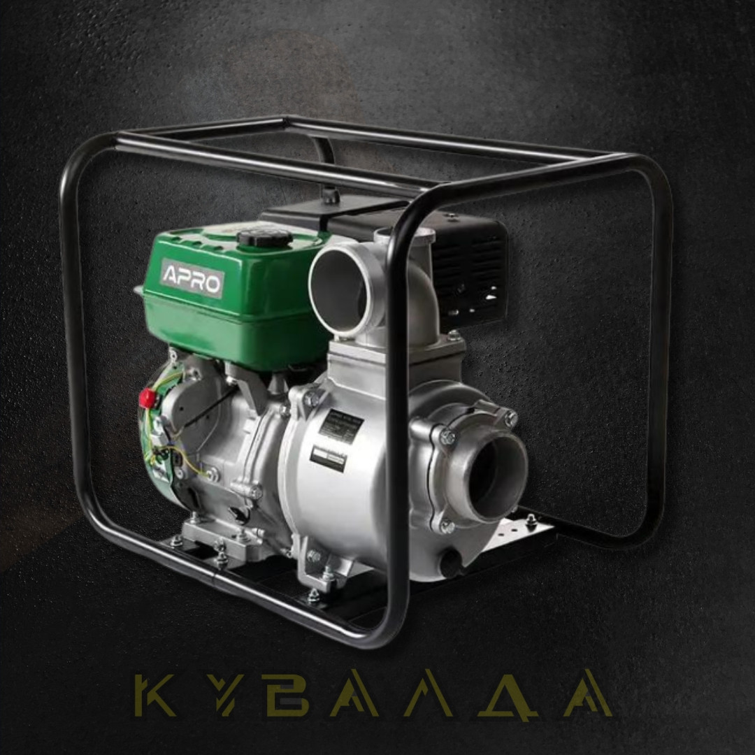 APRO Мотопомпа бензинова 4-х тактн. WP-100 13 л.с. 100 м3/год 25 м