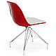 Стілець Tilia Eos-X ніжки металеві хромовані червоний - біла слонова кістка, фото 6