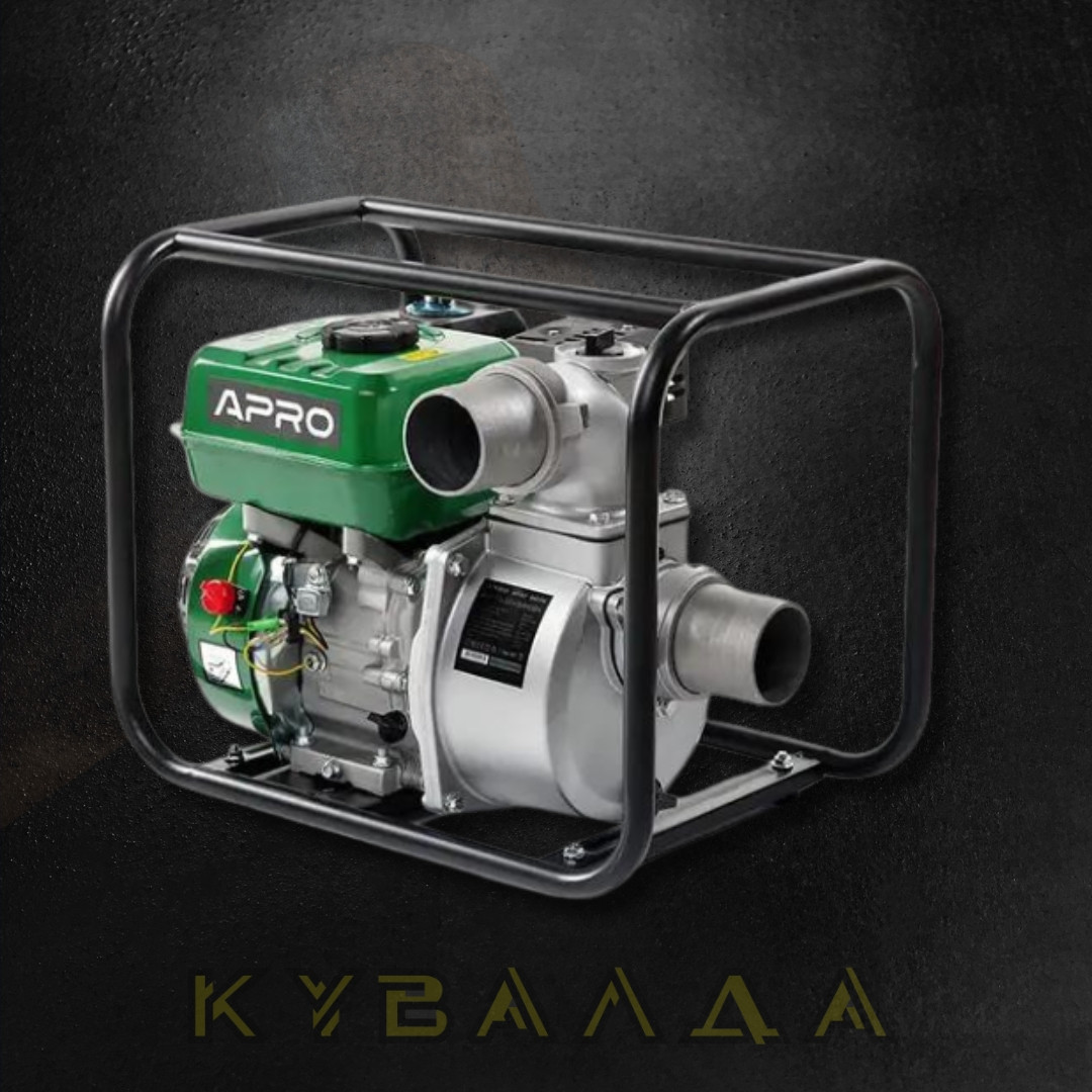 APRO Мотопомпа бензинова 4-х тактн. WP-60 6.5 л.с. 60 м3/год 30 м