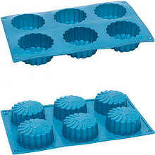 Форма силіконова 6шт на планшеті FY-0197, 27*17*3см MZOPT