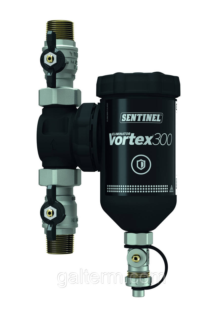 Сепаратор шламу Vortex 300 Compact з магнітним уловлювачем, різьба ø3/4" M202100031