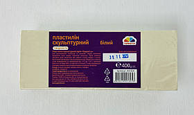Пластилін скульптурний 400 гр. Білий 401304 Гамма