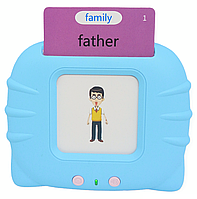 Планшет інтерактивний для вивчення англійської мови навчальні аудіокартки 112 шт. двосторонні 224 слова