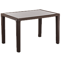 Стол Tilia Antares 80x120 см столешница из стекла, ножки пластиковые венге