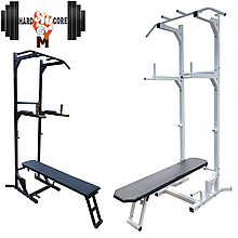 Лава для жиму турнік прес прес бруси металева для дорослих HardCore GYM "5 в 1"