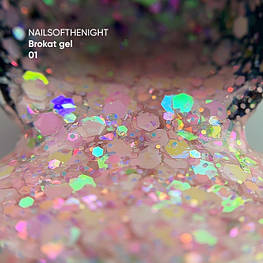 Гель для дизайну NAILSOFTHENIGHT Brokat gel