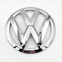 Эмблема передняя, значек решетки радиатора VW (Фольцваген) Transporter T6 - Хром 175 мм