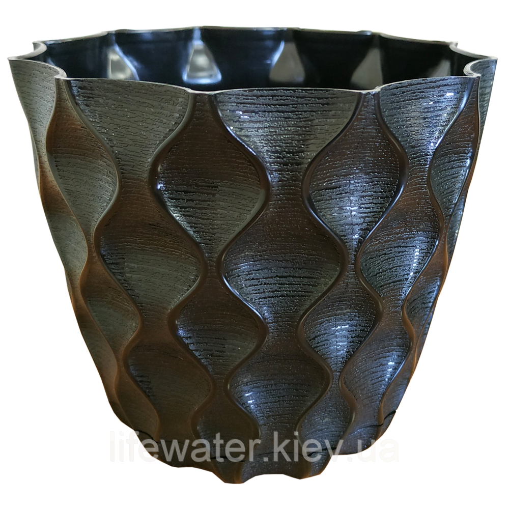 Горщик для квітів Venus 1,5 л чорний, фото 1