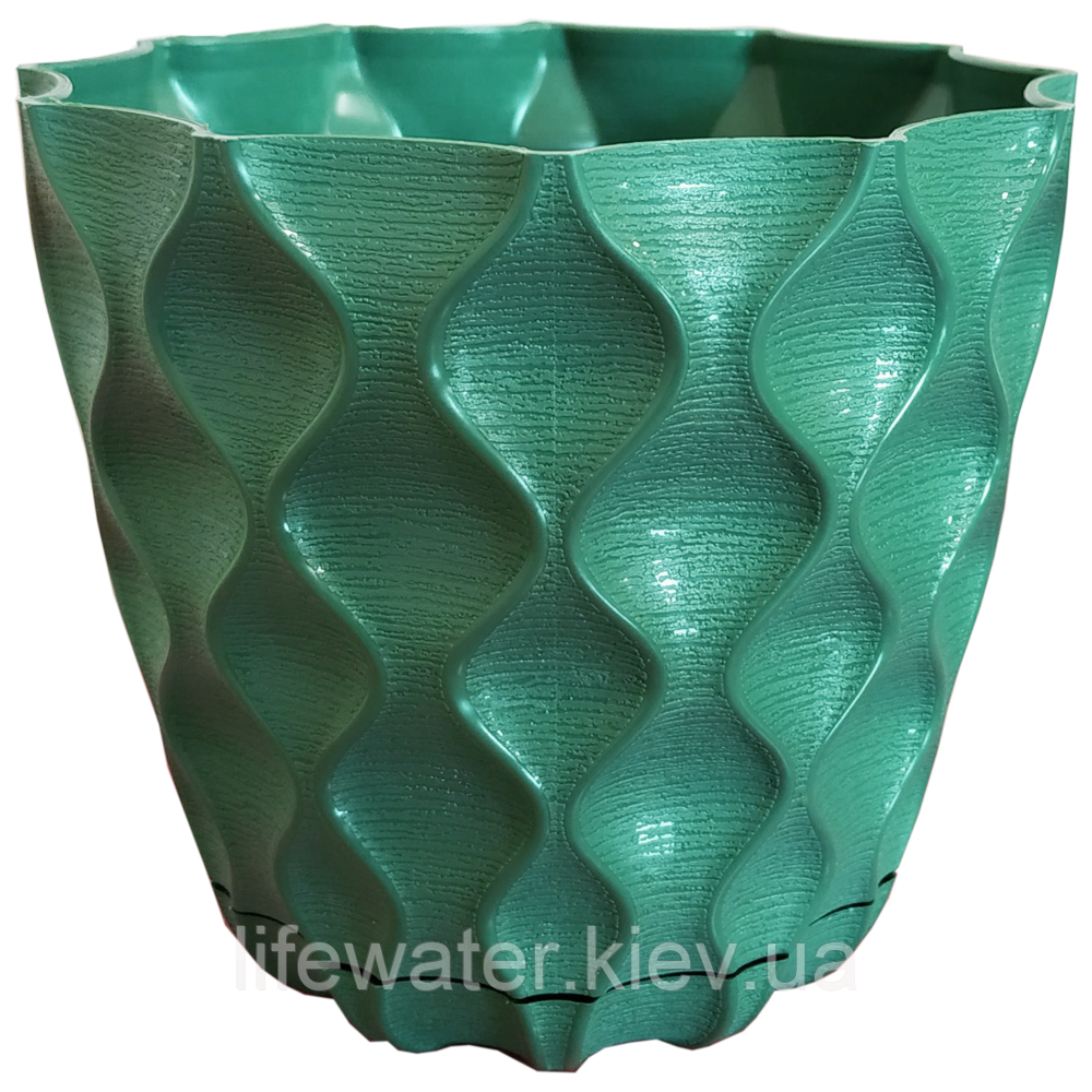 Горщик для квітів Venus 1,5 л зелений, фото 1