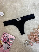 Трусики стринги с камнями XL черные Victoria's Secret оригинал виктория сикрет