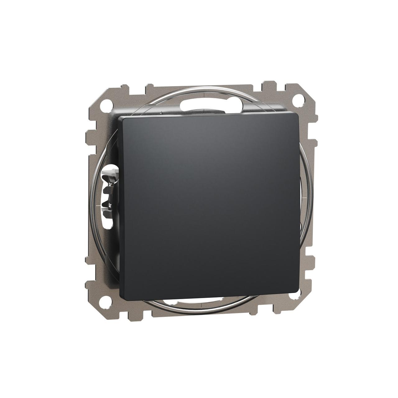 Кнопковий вимикач одноклавішний Schneider Electric Sedna Design (колір - чорний)