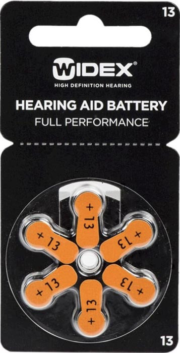 Батарейки для слухових апаратів 13 Widex (Великобританія) + Безплатна доставка Укрпоштою від 500 грн.