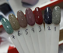 Гель-лак Saga Fiery світловідбивний гель лак сага фієрія #1-45 8 мл