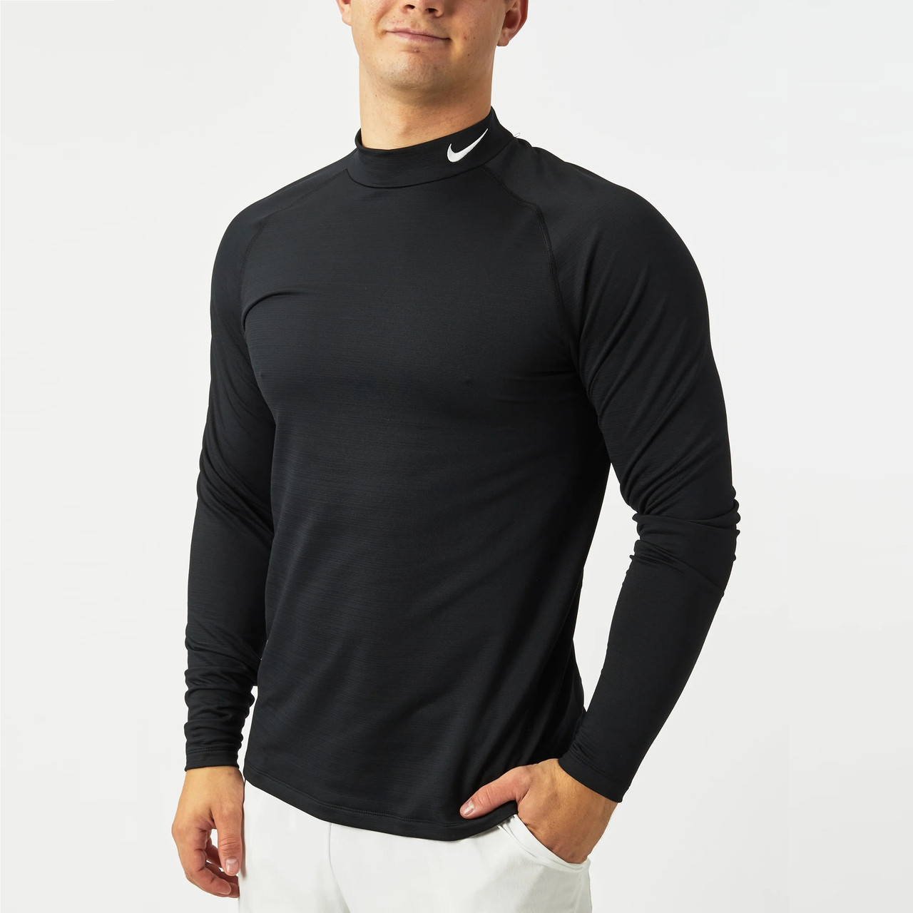 Термокофта чоловіча спортивна Nike Pro Warm Compression Mock Long sleeve 929731-010