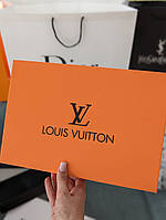 Фирменная упаковка коробка Louis Vuitton, упаковка на подарок. Подарочная брендовая упаковка Луи витон